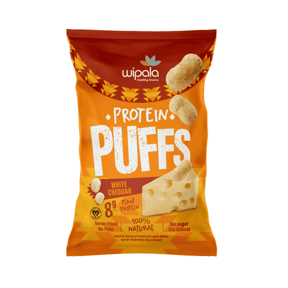 Wipala Snacks Protein Puffs, Certified Vegan, Non-GMO, Gluten-Free, 6 Pack