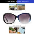 thumbnail image 4 of Gafas de sol bifocales JM para mujer, de moda, protección UV400 +2.25, 4 of 8