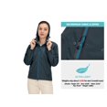 thumbnail image 6 of Little Donkey Andy Women's High-performance Waterproof Rain Jacket Ultra Lightweight Outdoor Rain Coat Shell Black Blue XS, 6 of 7