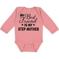 thumbnail image 3 of Inktastic My Best Friend is My Step Mother with Hearts Boys or Girls Long Sleeve Baby Bodysuit, 3 of 5