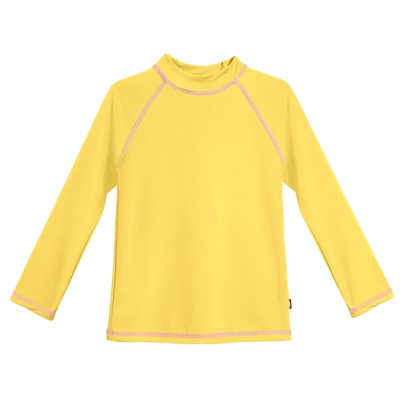 Girls UPF 50  Long Sleeve Rashguard | Yellow