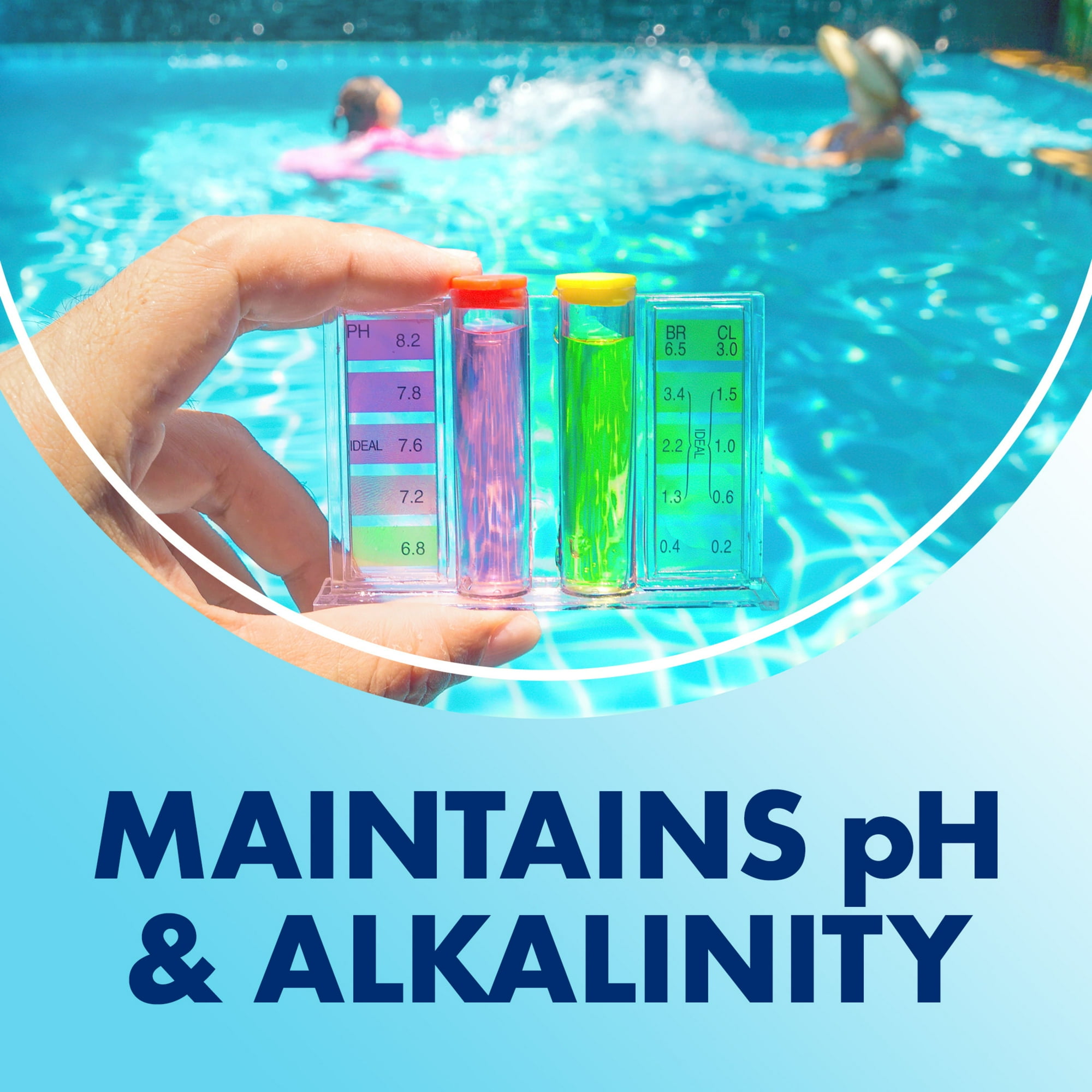 ARM & HAMMER Clear Balance Swimming Pool Alkalinity  pH Maintenance Tablets, White, 1 Pack, 24 Count