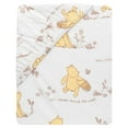 thumbnail image 3 of Lambs & Ivy Disney Baby Storytime Pooh 100% Cotton Fitted Crib Sheet - White, 3 of 5