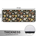 thumbnail image 5 of Kitchen Rugs Sets Of 2,Black Highland Cow Flower Pattern Anti Fatigue Kitchen Mat Rugs Non Slip Washable,Decorative Kitchen Floor Mats for Kitchen,Sink,Laundry,17"x47"+17"x47", 5 of 5