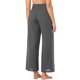 thumbnail image 5 of VISgogo - Pantalones de pierna ancha para mujer, con nudo en la parte delantera, cintura media, color sólido, sueltos, estilo palazzo VISgogo moda, 5 of 6