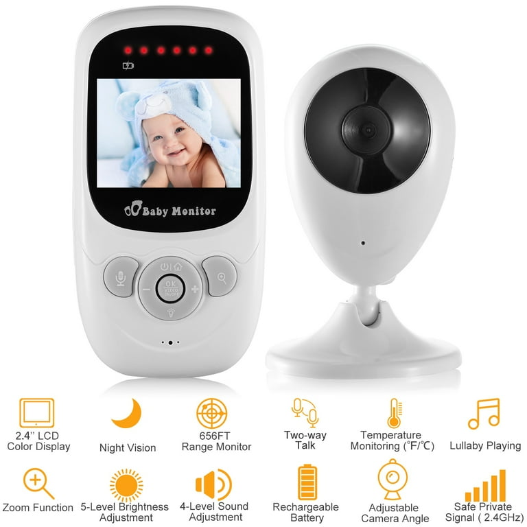 Matosio Babyphone Caméra, Baby Monitor Vidéo, Grand écran LCD HD 7 Pouces, Caméra  bébé HD PTZ 355°, Vision Nocturne, Fonction VOX, Batterie 4000mAh, Capteur  de Température, Berceuses : : Bébé et Puériculture