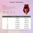 thumbnail image 5 of Runhomal Women's Steampunk Gothic Skirt High Low Victorian Ruffle Bustle Skirt Medieval Renaissance Skirts Navy Blue 3XL, 5 of 5