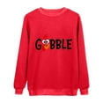 thumbnail image 2 of WNEGSTG Long Sleeve Shirts for Women Gobble Turkey Letter Print Crew Neck Long Sleeve Top, 2 of 4