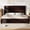 Dark Walnut, variant on Merluxy 51.2" Tall King Size Bed Frame with Spliced Headboard, Rustic Bedframe Wood Platform, Wood Slats Support, Dark Walnut