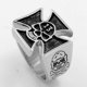 thumbnail image 1 of Anillo de calavera de acero inoxidable Joyería vintage engrasada Anillo de calavera vintage europea y americana, tamaño de EE. UU. 9 ShuxiuWang 8390614726666, 1 of 1
