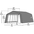 thumbnail image 4 of Sheltercoat 12 X 24 Ft. Garage Peak Grey Std, 4 of 13