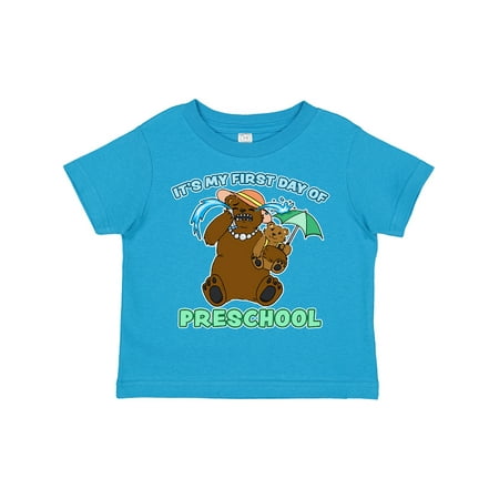 

Inktastic It s My 1st Day of Preschool with Cute Bear Family Gift Toddler Boy or Toddler Girl T-Shirt