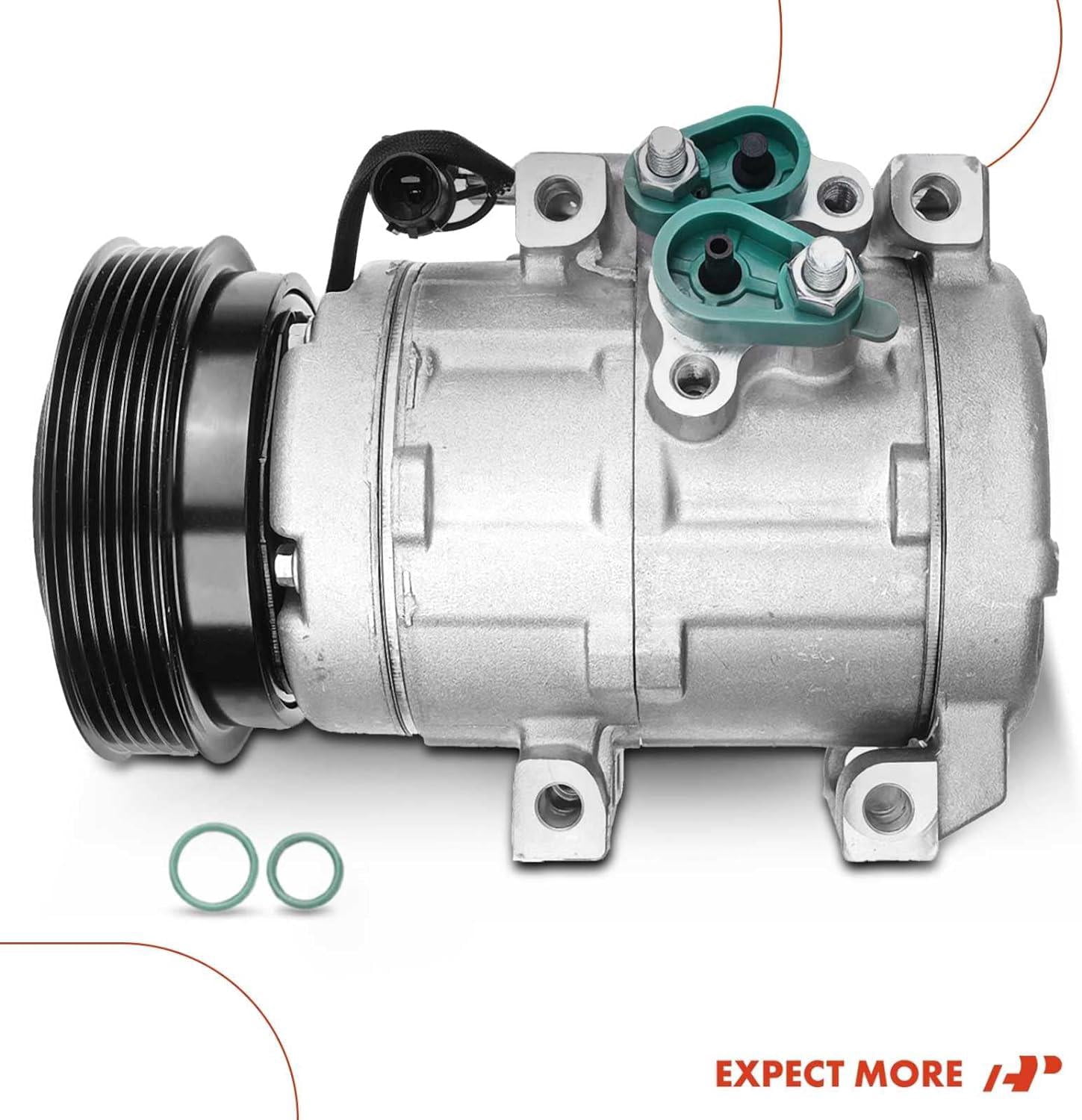 A-Premium AC Compressor with Clutch Compatible with Hyundai Entourage 2007-2009 Kia Sedona 2006-2009 V6 3.8L