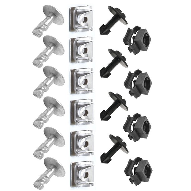 sweethay 20 piezas/Kit debajo de la cubierta de la caja de cambios del motor tornillo portátil extraíble reemplazo de la tuerca del automóvil Vehículos, repuestos y accesorios Mis