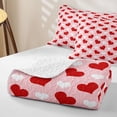 thumbnail image 4 of Homewish Lovely Hearts Twin Quilt Set For Girls,Valentine's Day Gifts Twin Coverlet Set,2 Pieces, 4 of 7