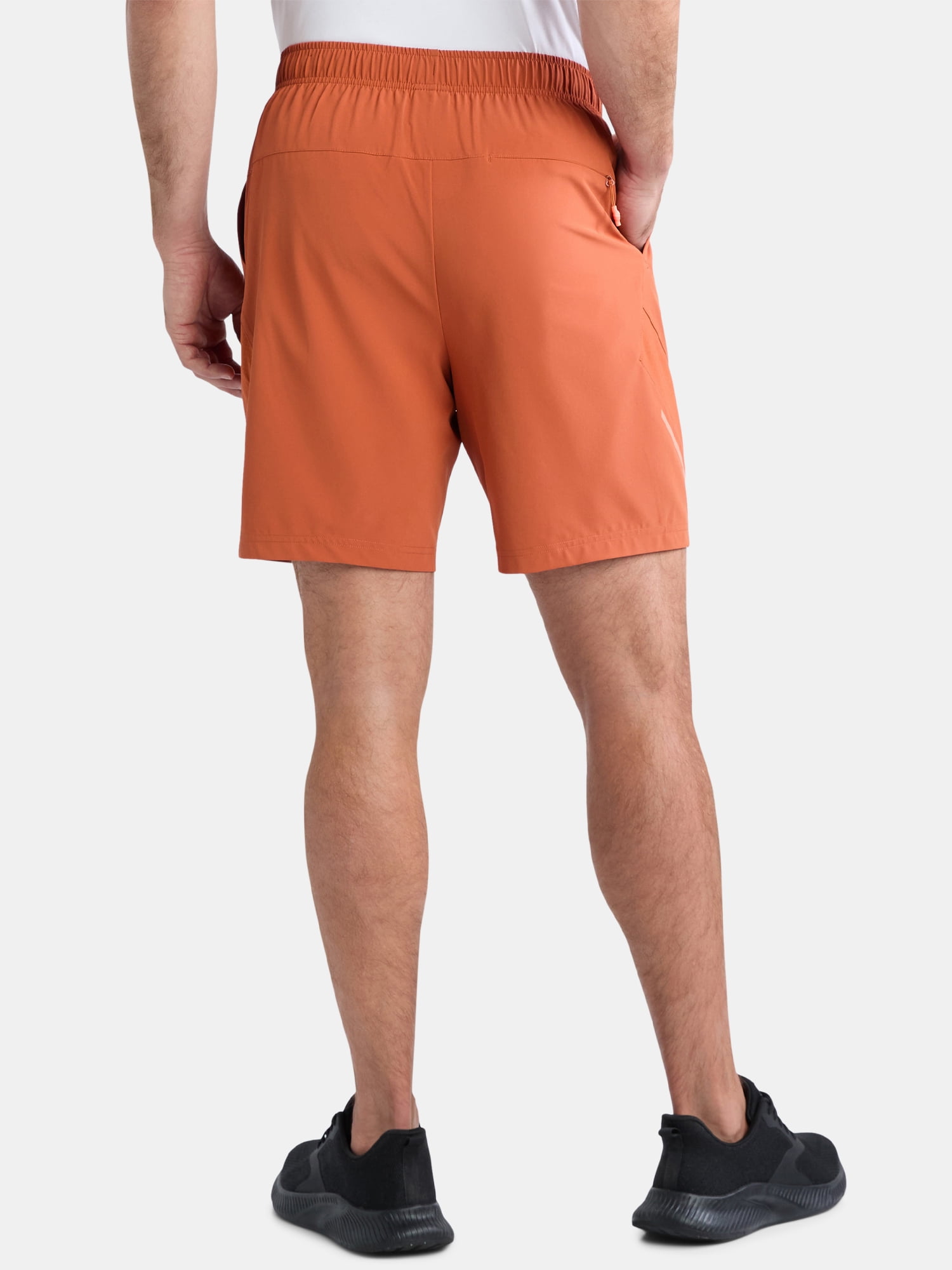 Athletic Works Men's and Big Men's Mixed Media Tennis Shorts, 8" Inseam, Sizes S-3XL