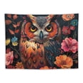 thumbnail image 5 of Orinice Owl Flowers Fantasy Art Tapestry Wall Hanging Unique Style Graphic Tapestries Home Decor for Living Room Bedroom Apartment 40x60inch, 5 of 6