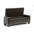 thumbnail image 3 of Baxton Studio Manchester Dark Brown Ottoman, 3 of 5