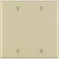 thumbnail image 1 of Placa de pared Leviton Ivory de 2 bandas de plástico termoendurecible en blanco, 1 of 1