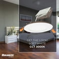 thumbnail image 7 of Bulbrite 862658 4" Integrated Led Wafer Canless Recessed Light - White, 7 of 7