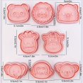 thumbnail image 4 of 8-Piece Forest Animals Cookie Cutters Set: Giraffe, Lion, Panda, Elephant, Cow, Monkey, Koala Shapes, Pastry Embosser, Baking Tools & Kitchen Accessories, 4 of 5