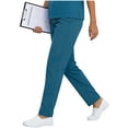 thumbnail image 5 of Xuniizn Scrub Pants for Women Drawstring Mid Rise Soft Stretchy Multi Pockets Medical Nursing Uniform Scrubs Bottoms, XS-2XL, 5 of 9