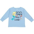 thumbnail image 3 of Inktastic 100 Magical Days of School with Blue Mermaid and Fish Boys or Girls Long Sleeve Toddler T-Shirt, 3 of 5