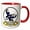 Red/White, variant on 3drose, Funny Worlds Greatest Ninja Cartoon, 11oz Magic Transforming Mug