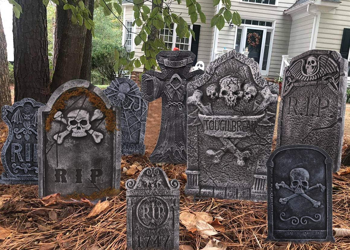 Halloween Decorations! Three slate tombstones for crafts Our historic stone shipped to your door for Halloween fun! decorations painting