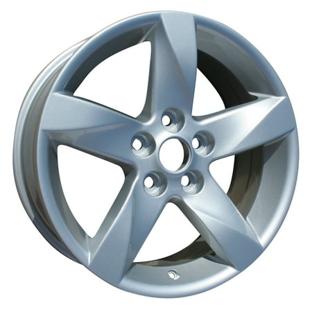 Eclipse Wheel (2006-2009 Mitsubishi Eclipse 17x7.5 Aluminum Alloy Wheel, Rim Bright Silver Full Face Painted -)