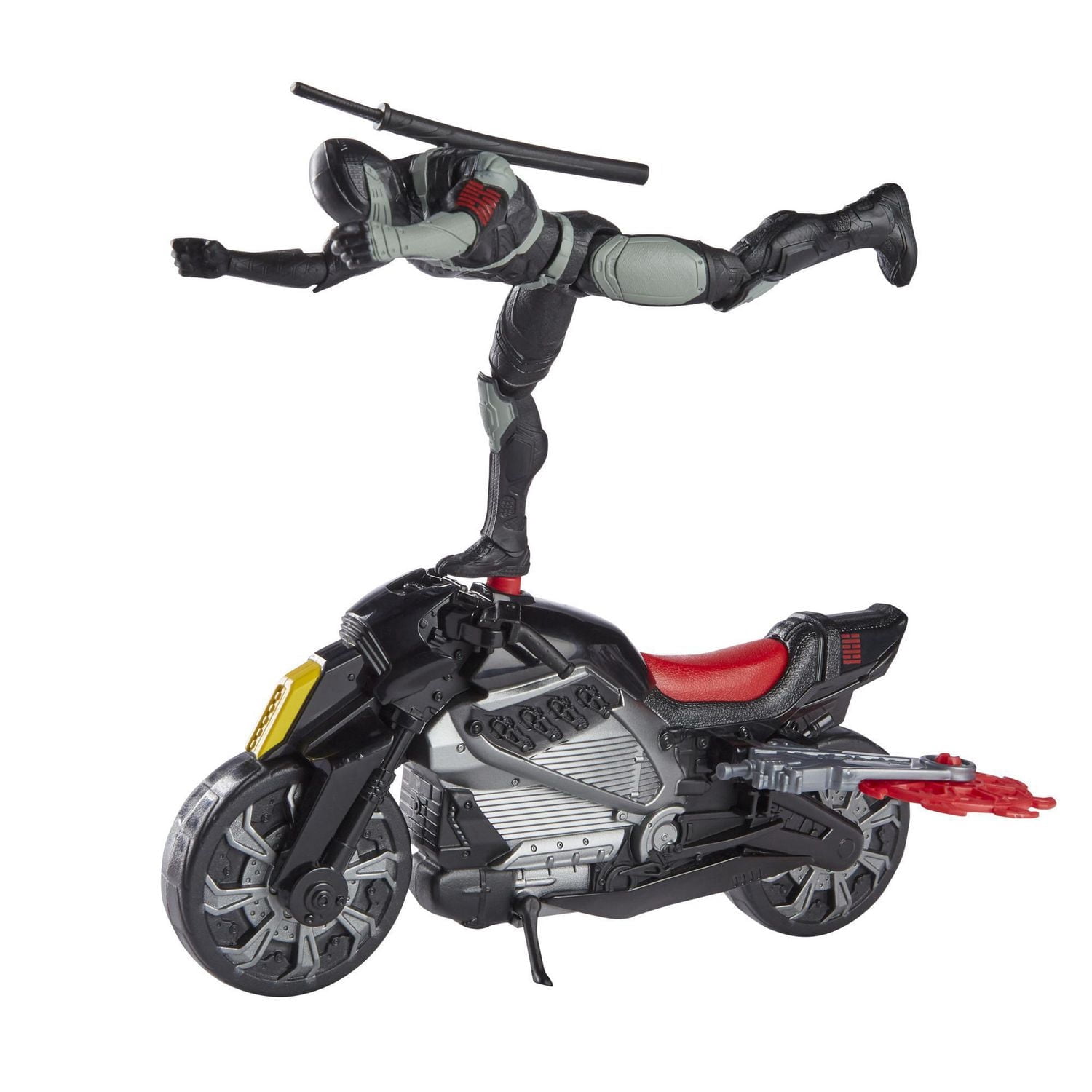 Snake Eyes: G.I. Joe Origins, figurine Snake Eyes avec moto furtive et attaque pirouette ninja, pour enfants à partir de 4 ans