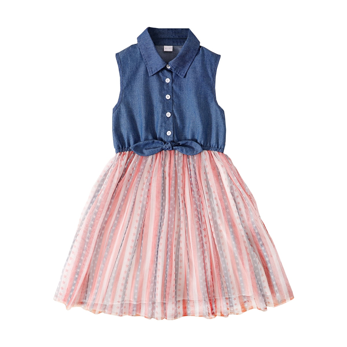 5T Little Girl Clothes Little Girls Dress Sleeveless Tulle Dress 56