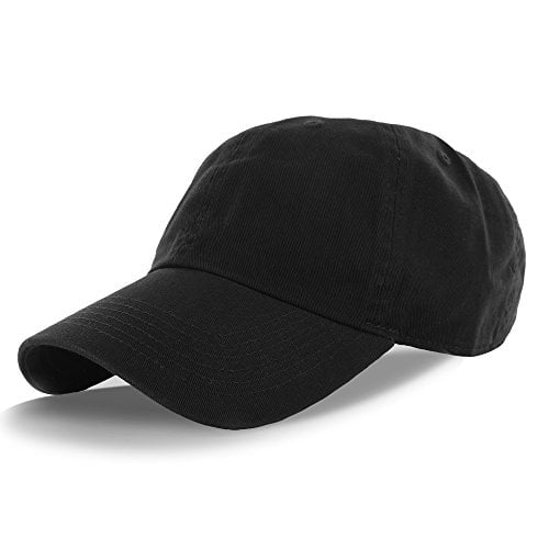 plain black cap mens