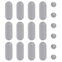 18pcs Universal Toilet Seat Bumpers Rubber Buffer with Adhesive for