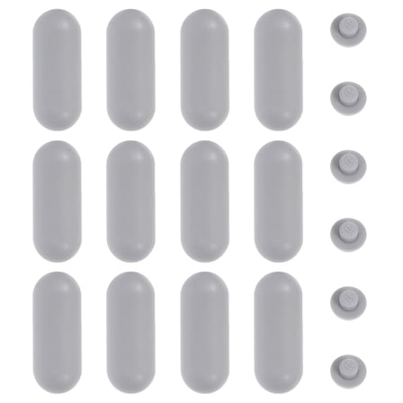 18pcs Universal Toilet Seat Bumpers Rubber Buffer with Adhesive for
