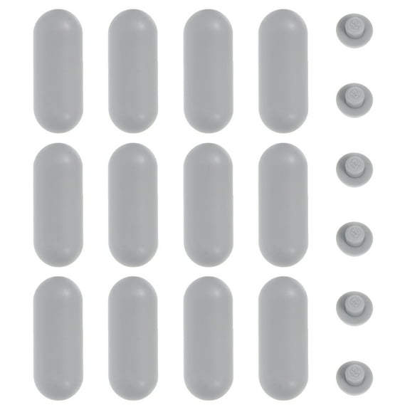 18pcs Universal Toilet Seat Bumpers Rubber Buffer with Adhesive for