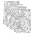 thumbnail image 2 of Palm Leaves Grey Kitchen Towels Set of 4, Summer Botanical Coastal Tropical Absorbent Dish Towels for Kitchen, Microfiber Hand Towel, Quick Drying Tea Towel for Cleaning Decorative Dishcloths, 2 of 7
