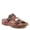 DARK RED MULTI, variant on L`Artiste Ontheroad Women’s Sandal Slide with Hand-painted Style & Comfort Fit
