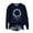 Navy, variant on Elvqul Long Sleeve Sweatshirts for Women Graphic Sweatshirts Causal Fashion Spring Winter Crew Neck Juniors Tops Loose