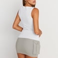thumbnail image 4 of Lumtrix Tank Tops For Women Ribbed Boat Neck Slim Fitted Ruched Basic Sleeveless Shirts 2026 Summer Clothes White S, 4 of 6