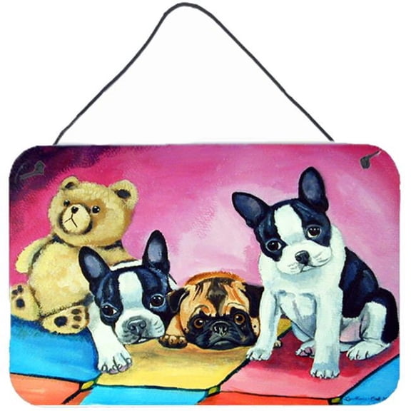 Carolines Treasures  Multiple Breeds Aluminium Metal Wall or Door Hanging Print