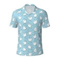 thumbnail image 2 of Daiia Funny Chicken Pattern Men’s Polo Shirts,Solid Deck Shirt,Classic Fit, Breathable Cotton Polo for Casual and Sport Wear-3X-Large, 2 of 7
