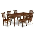thumbnail image 2 of East West Furniture Dining Room Set Mahogany, DOGR7-MAH-W, 2 of 6