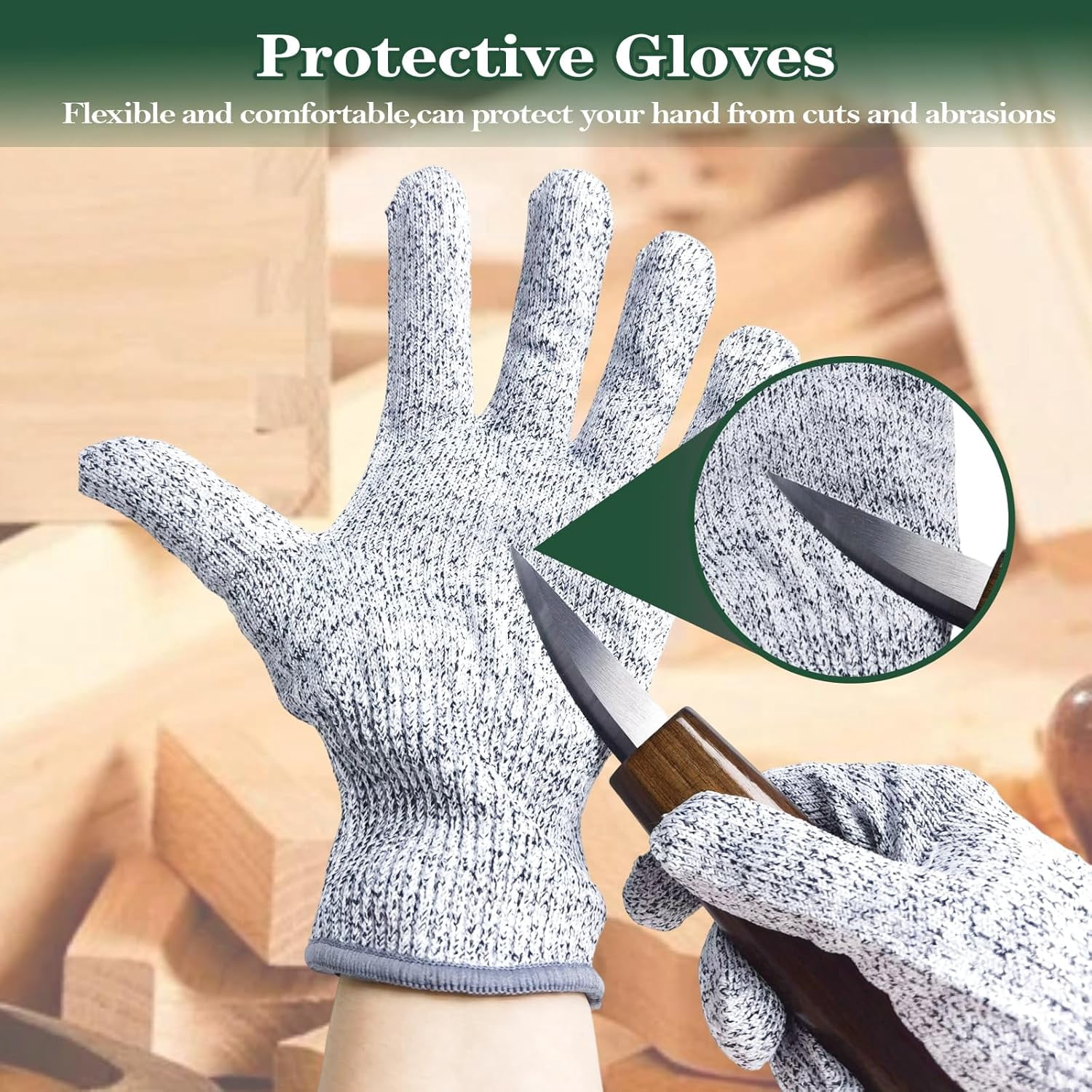 Wood Carving Kit 16PCS, Whittling Knife Set with Gloves, Sharpening Stone & Storage Bag, Wood Carving Tools for Beginners and Adults DIY