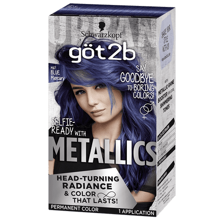 Got2b Color Metallic Blue Mercury - 1 kit