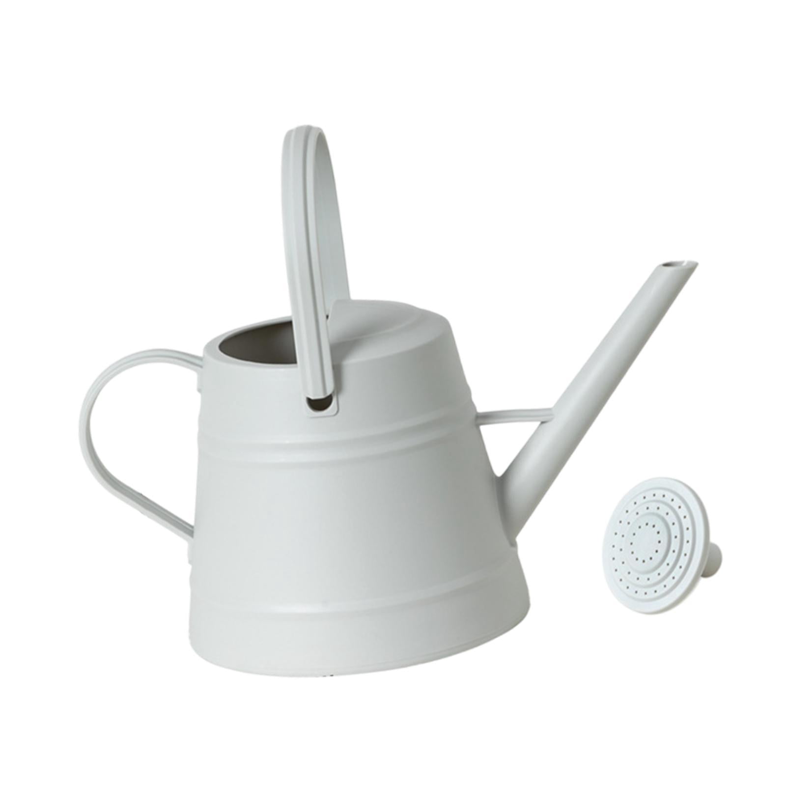 figatia Long Spout Water Can Flower Watering Can Enlarged Water Inject Port Gardening Tool Plant Watering Device for Household Gray