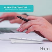iHome Wired USB Numeric Keypad, Slim 20-Key USB Numpad for Laptops and Desktop Computers