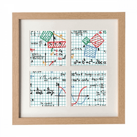 Trigonometric Function Mathematical Formulas Frame Wall Tabletop ...