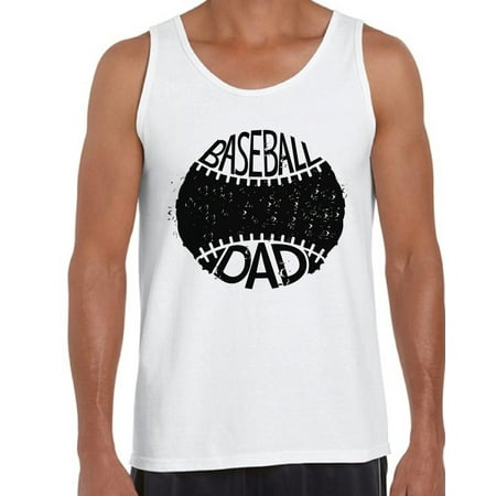 Men's Baseball Dad Sport Lover`s Graphic Tank Tops Black Father's Day Gift