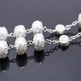 thumbnail image 2 of 12 pcs Gold Pearl Beads Rosary Catholic Necklace Religious Jerusalem Holy Soil &Cross, 2 of 2